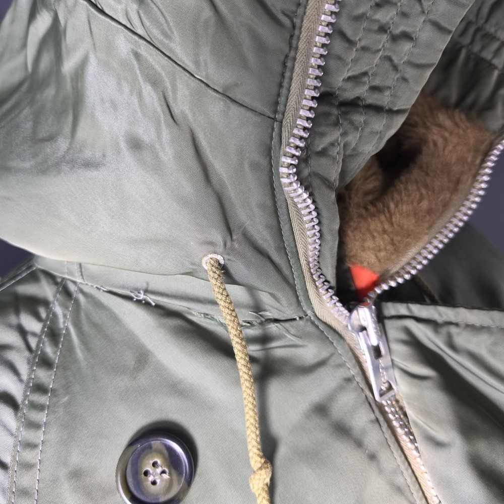 Vintage Schott Bros M-923-B Arctic Snorkel Parka Sage Green Flight Jacket Medium